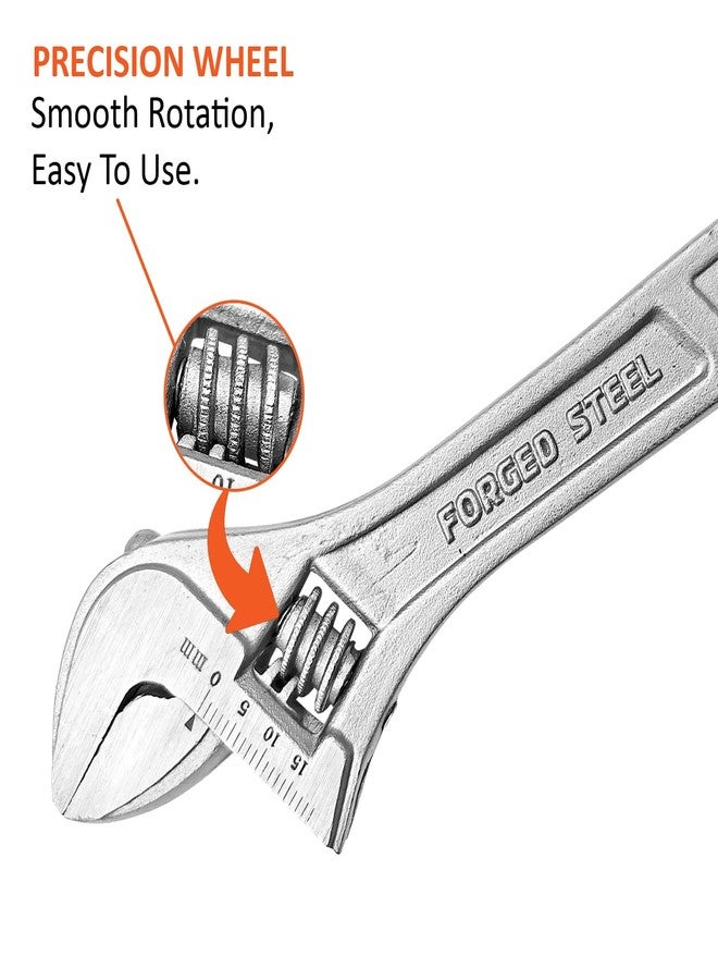 Harden 6" Adjustable C Shaped Spanner Wrench, Carbon Steel, Laser Scale - 540406 - Image 5